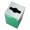 Alpine Industries 87 Gal. 3-Stream Steel Blue Cans & Bottles, Green Compost, and Black Commercial Trash Can Station ALP4450-BLK-KIT25 - alternate 9